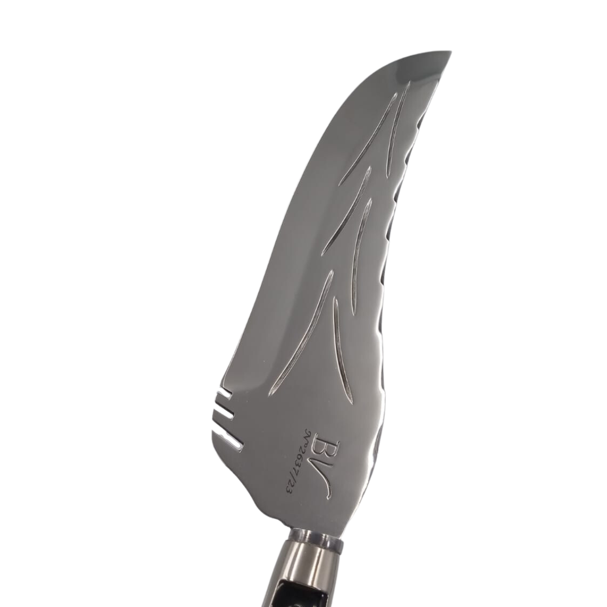 BV Black Feather 9 Inch. Surgical Steel