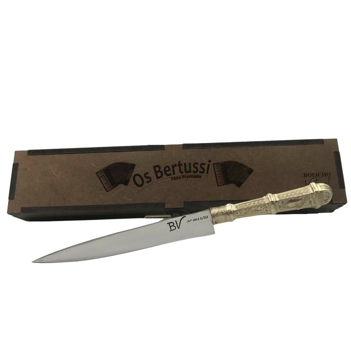 BV Silver Os Bertussi 7 In. Alpaca Handle And Sheath Surgical steel