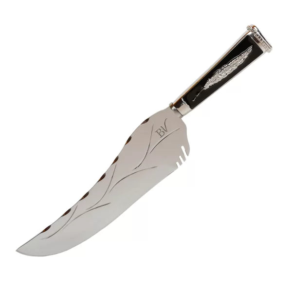 BV Black Feather 9 Inch. Surgical Steel